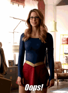 Melissa Benoist Oops GIF - Melissa Benoist Oops Supergirl GIFs