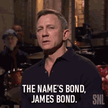 The Names Bond James Bond Daniel Craig GIF - The Names Bond James Bond Daniel Craig Saturday Night Live GIFs