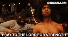 Prey To The Lord Of Strength Natcho Libre GIF - Prey To The Lord Of Strength Natcho Libre Jack Black GIFs