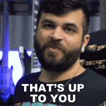 That'S Up To You Andrew Baena GIF - That'S Up To You Andrew Baena That Depends On You GIFs