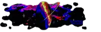 a computer generated image of a galaxy with a planet in the center