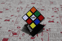 Rubiks Cube Spinning GIF