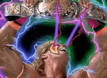 Ultimate Warrior Champ GIF - Ultimate Warrior Champ Title GIFs