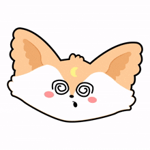 fox cute lovely emotion dizzy
