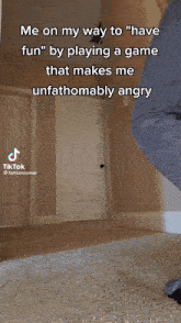 a tiktok video of a person playing a game