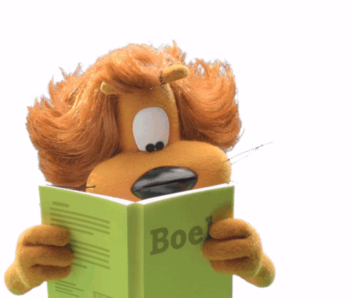 Loeki-de-leeuw Lezen Sticker - Loeki-de-leeuw Lezen Lachen - Discover &  Share GIFs