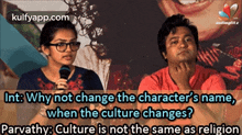 When The Culture Change?.Gif GIF - When The Culture Change? Parvathy Interview GIFs