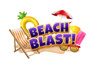 a cartoon illustration of a beach blast