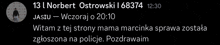 a black background with white text that says norbert ostrowski