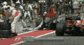 a race car that has the word etihad on the back