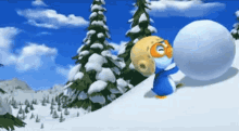 Pororo Snowball GIF - Pororo Snowball Pranking GIFs