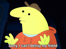 Sorry I Can'T Betray My Friend Charlie GIF - Sorry I Can'T Betray My Friend Charlie Smiling Friends GIFs