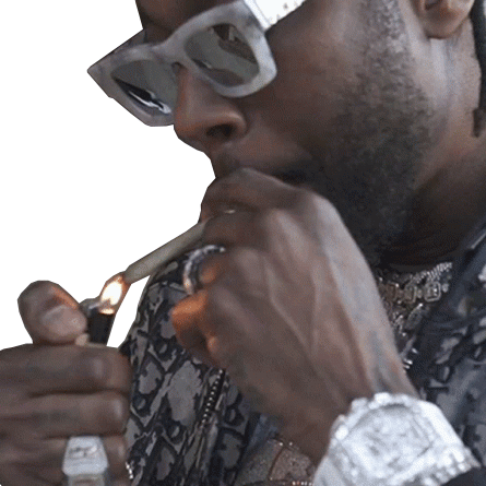 Lighting Up 2chainz Sticker - Lighting Up 2chainz Cant Relate Song Stickers