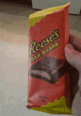 Reeses Bar Chocolate Bar GIF - Reeses Bar Chocolate Bar Candy Bar GIFs