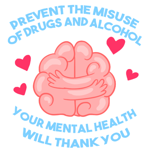 Sobriety Prevent The Misuse Of Drugs And Alcohol Sticker - Sobriety Prevent The Misuse Of Drugs And Alcohol Your Mental Health Will Thank You Stickers
