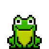 Pixel Frog Jump Sticker