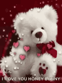I Love You Honey Bunny Valentine Card GIF - I Love You Honey Bunny Valentine Card Happy Valentines Day GIFs