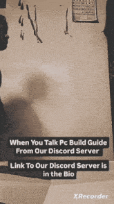 when you talk pc build guide from our discord server is link to our discord server is in the bio