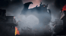 a painting of a monster with horns is titled manuel ackerman