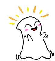 Clapping Ghost Sticker - Clapping Ghost Happy Stickers