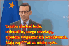 morawiecki ryz pis explain they have to pay for a bowl of rice