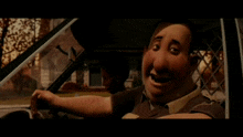 a man in a military uniform is driving a car with another man in the back seat