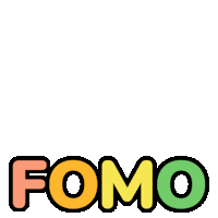 a gnome wearing a black hat with the word fomo above it