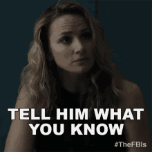 Tell Him What You Know Nina GIF
