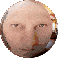 Man Globe Sticker - Man Globe Scary Stickers