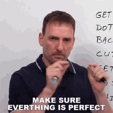 Make Sure Everything Is Perfect Adam GIF - Make Sure Everything Is Perfect Adam Learn English With Adam GIFs