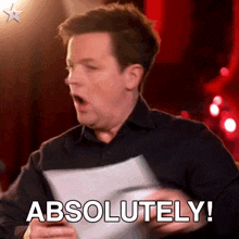 Absolutely Declan Donnelly GIF - Absolutely Declan Donnelly Britains Got Talent GIFs