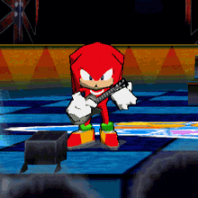 Knuckles Knuckles The Echidna GIF - Knuckles Knuckles The Echidna Knuckles Guitar GIFs