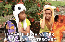 Capek Juga Ya Dek Belajar Skate Board GIF - Capek Juga Ya Dek Belajar Skate Board Hari Yang Panas GIFs