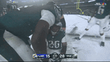 a football game is being played on nbc