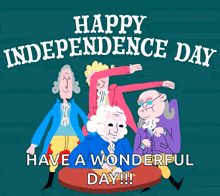 a poster that says happy independence day