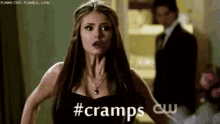 Cramps GIF - Period Katherine Pierce The Vampire Diaries GIFs