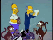 Mono Tonto Estupido Simpsons GIF - Mono Tonto Estupido Simpsons Burns GIFs