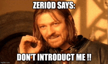 Zeroid Dont Introduct Me GIF