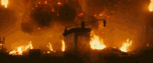 Burning Burning Godzilla GIF