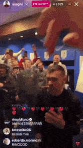 a group of people are gathered in a room with the numbers 2629 on the bottom