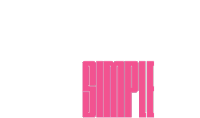 Simple Typography Sticker - Simple Typography Pink Stickers