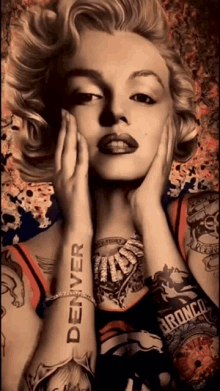 Marilyn Tattoo GIF - Marilyn Tattoo GIFs