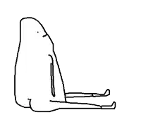 a black and white drawing of a person sitting on the floor .