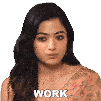 Work And Only Work Rashmika Mandanna Sticker - Work And Only Work Rashmika Mandanna Pinkvilla Stickers