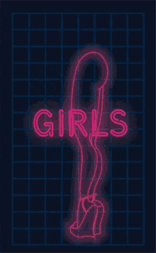 Neon Lights Bad Girl GIF