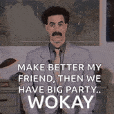 Wokay Borat GIF - Wokay Borat Great Success GIFs