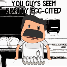 excited bobs burgers egg cited egg