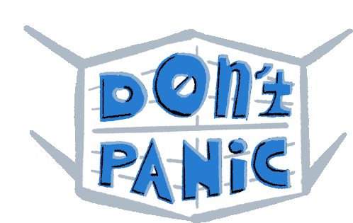 Dont Panic Covid19 Sticker - Dont Panic Covid19 Covid Stickers