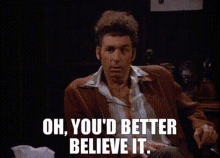 Cosmo Kramer Seinfeld GIF - Cosmo Kramer Seinfeld Believe It GIFs