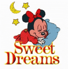 Sweet Dreams Minnie Mouse GIF